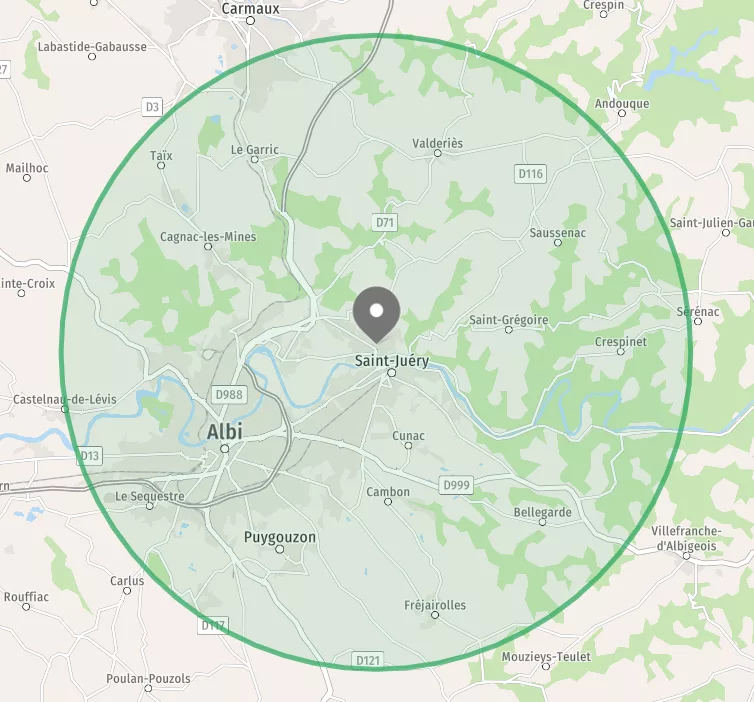 Zone 10 km